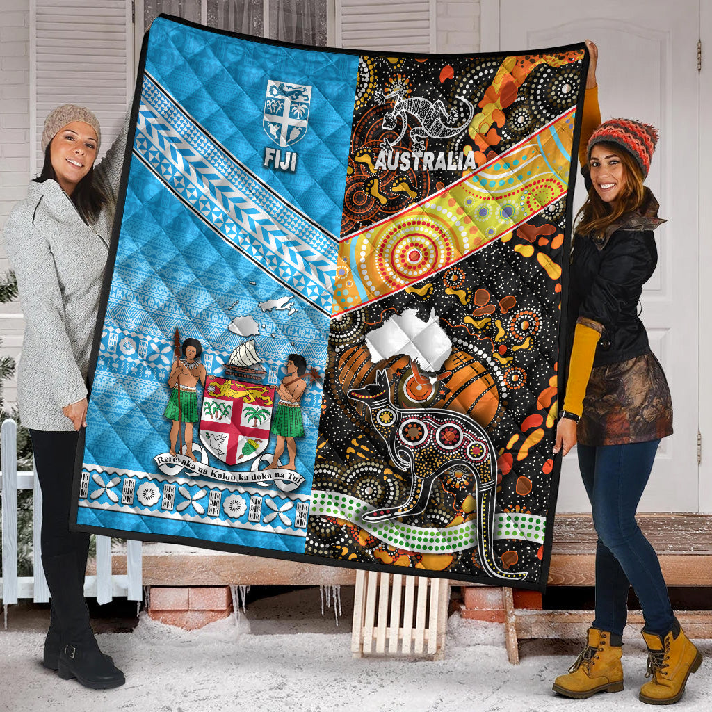 Australia Aboriginal And Fiji Tapa Premium Quilt Together LT8 - Polynesian Pride