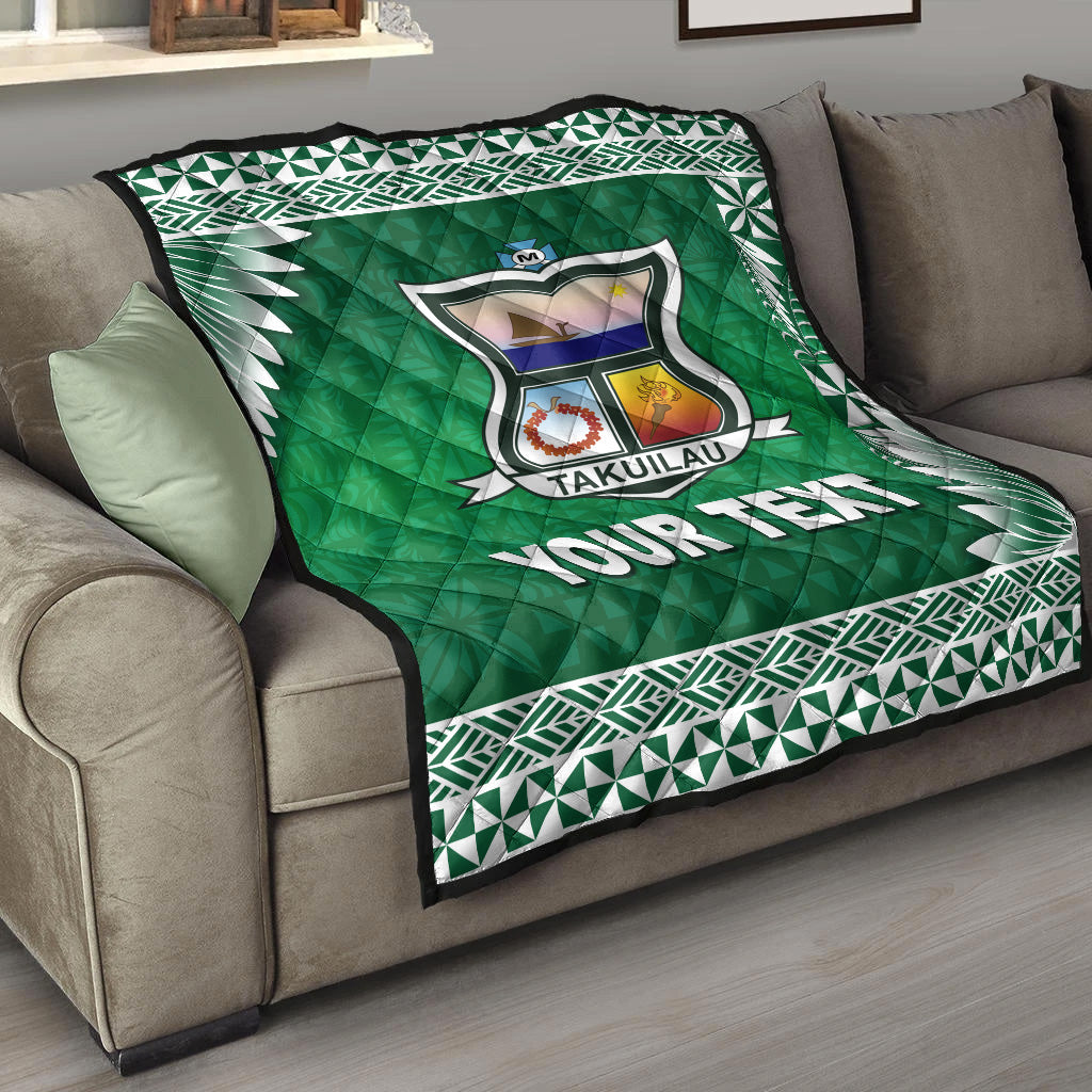 (Custom Personalised) Tonga Takuilau College Premium Quilt Simplified Version LT8 - Polynesian Pride