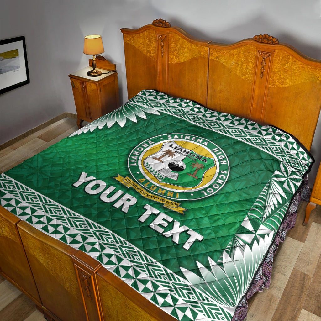 (Custom Personalised) Tonga Liahona High School Premium Quilt Simplified Version LT8 - Polynesian Pride