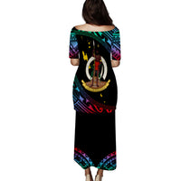 Vanuatu Proud To Be A Ni-Van - Polynesian Pattern Puletasi Dress - Shefa Province LT7 - Polynesian Pride