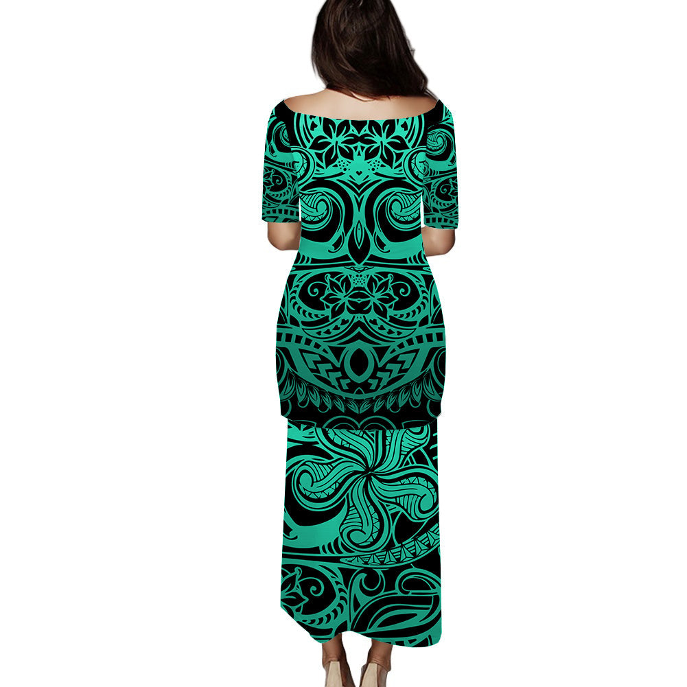 Polynesian Pride Puletasi Dress Polynesian Special Symbol Ver.02 LT14 - Polynesian Pride