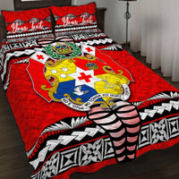 (Custom Personalised) Tonga Ngatu Quilt Bed Set Red Style LT6 - Polynesian Pride