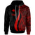 Papua New Guinea Hoodie Red Tentacle Tribal Pattern Unisex Red - Polynesian Pride