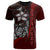 Guam Polynesian Custom T Shirt Red Turtle with Hook Unisex RED - Polynesian Pride