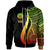 Tahiti Zip up Hoodie Reggae Tentacle Tribal Pattern Unisex Reggae - Polynesian Pride