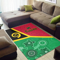 Vanuatu Area Rug Aboriginal Turtle Mix Sand Drawing LT13 - Polynesian Pride