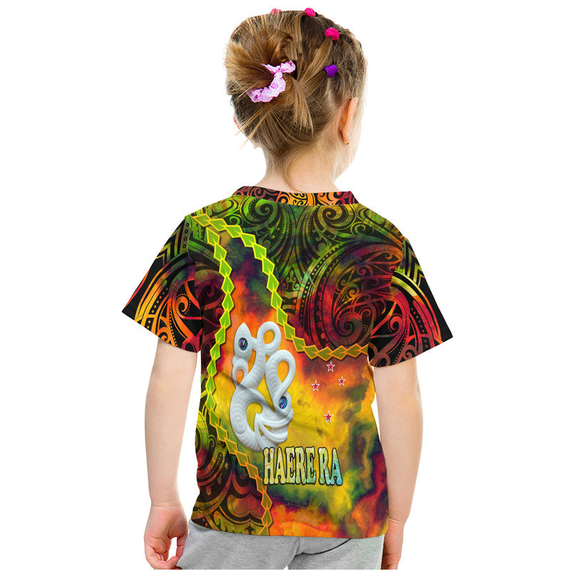 New Zealand Maori T Shirt Aotearoa Manaia Reggae Paua Shell Heare Ra LT9 - Polynesian Pride