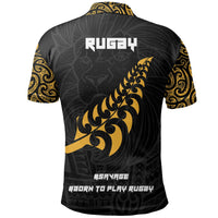 New Zealand Maori Lion Rugby Polo Shirt - Polynesian Pride