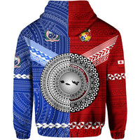 Tonga and Samoa Together Zip Hoodie Unique Style LT8 - Polynesian Pride