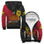 (Custom Text and Number) The Kumuls PNG Sherpa Hoodie Papua New Guinea Polynesian Dynamic Style Black LT14 Unisex Black - Polynesian Pride