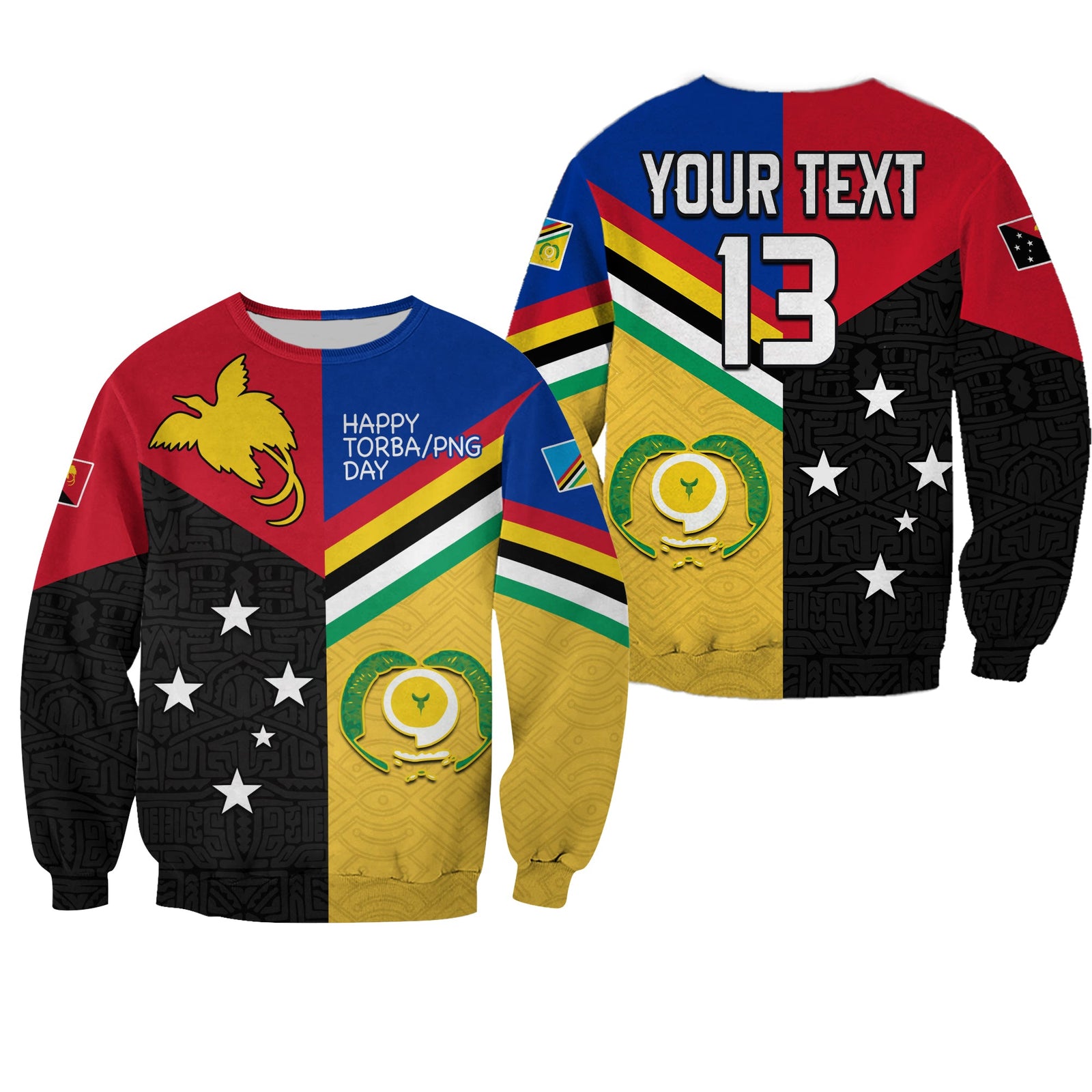(Custom Text and Number) Torba PNG Day Sweatshirt 2022 Simple Polynesia LT13 Unisex Art - Polynesian Pride