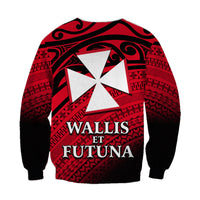 Uvea Chiefdom Wallis et Futuna Sweatshirt Polynesian Pattern and Flag LT13 - Polynesian Pride