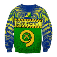 Malampa Province Sweatshirt Vanuatu Pig Tusk Polynesian Flag Style LT14 - Polynesian Pride