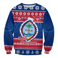 (Custom Personalised) Guam Christmas Sweatshirt Guaman Seal Polynesian Felis Pusgua LT14 - Polynesian Pride