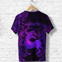 Sagittarius Zodiac Polynesian T Shirt Unique Style Purple LT8 - Polynesian Pride