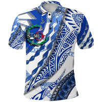 Samoa Polo Shirt Artsy Style White LT9 Adult White - Polynesian Pride
