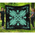Hawaiian Quilt Maui Plant And Hibiscus Premium Quilt - Seafoarm Black - AH Art - Polynesian Pride