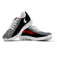 (Custom Personalised) Tonga Rugby Sneakers - Mate Ma'a Tonga Version Black LT13 - Polynesian Pride