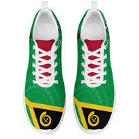 Vanuatu Sporty Sneakers Aboriginal Turtle Mix Sand Drawing LT13 - Polynesian Pride
