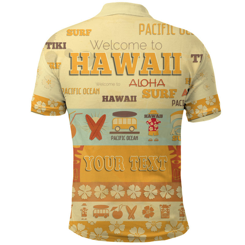 Custom Hawaii Surf Retro Style Polo Shirt LT9 - Polynesian Pride