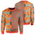Tropical Polynesian - Hawaiian Sweatshirt - Haka Style Unisex Orange - Polynesian Pride