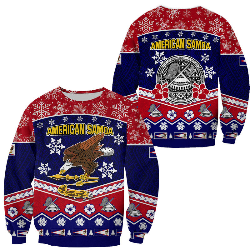 American Samoa Tribal Polynesian Christmas Vibe Sweater LT9 Unisex Red - Polynesian Pride
