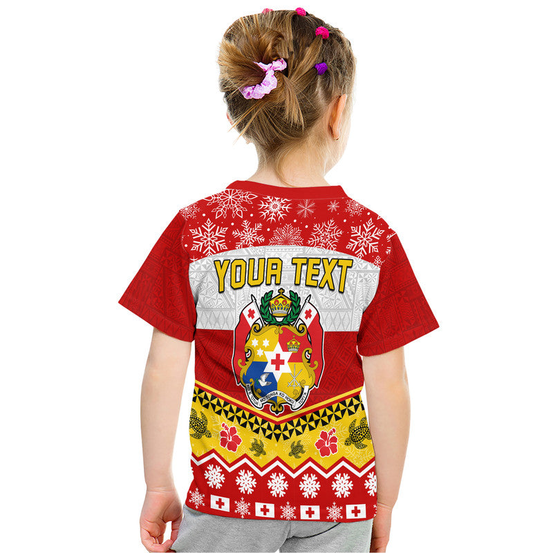 Custom Tonga Christmas Kilisimasi Fiefia Coat of Arms T Shirt LT9 - Polynesian Pride