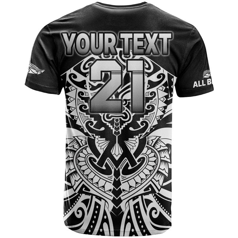 (Custom Text and Number) Aotearoa Silver Fern Rugby Sevens T Shirt Maori Tribal All Black LT9 - Polynesian Pride
