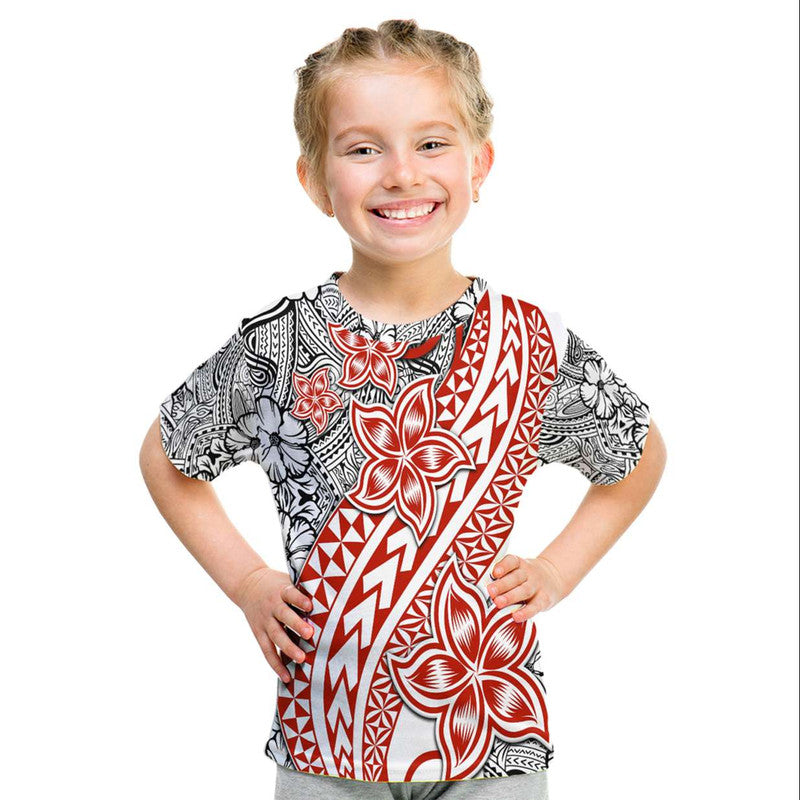 Traditional Polynesian Tribal Tattoo Retro T Shirt Red LT9 - Polynesian Pride