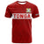 (Custom Text and Number) Tonga Rugby Sevens T Shirt Sporty Style LT9 Red - Polynesian Pride