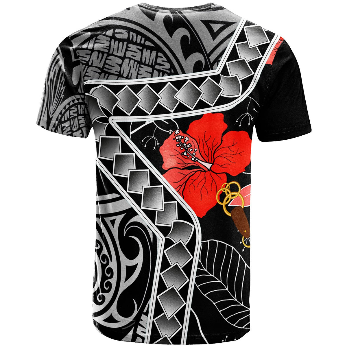 New Caledonia T Shirt Hibiscus Ft Polynesian Pattern - Polynesian Pride