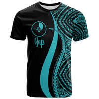 Yap T Shirt Turquoise Micronesian Tentacle Tribal Pattern Unisex Turquoise - Polynesian Pride