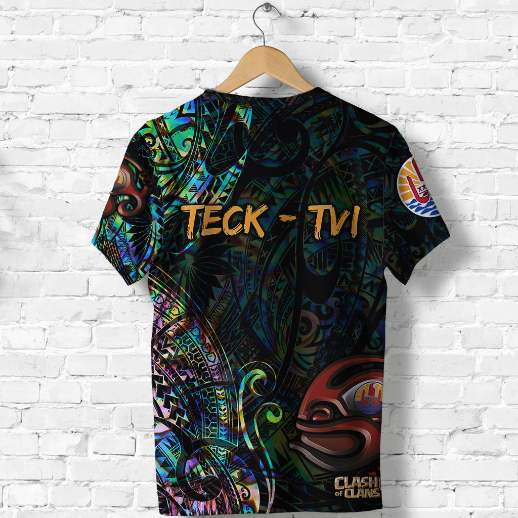 Custom Tahiti Eimeo Teahamai PC T Shirt Team Varua Ino Original 007 LT8 - Polynesian Pride