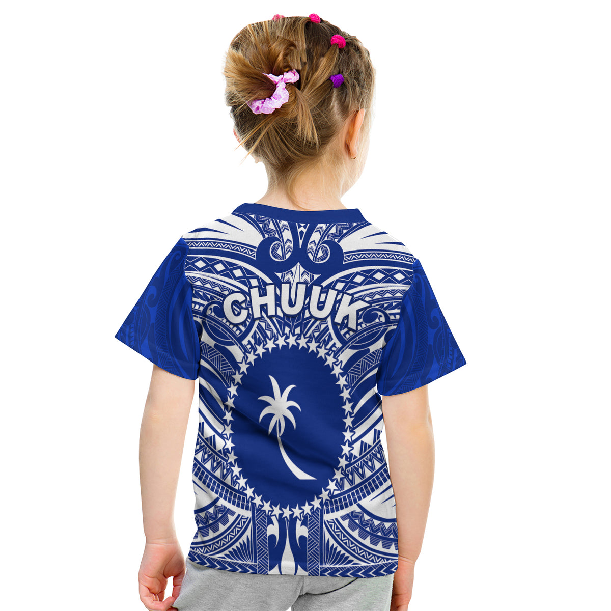 Chuuk T Shirt Kid Micronesia Simple Pattern LT13 - Polynesian Pride