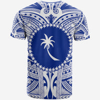 Chuuk Flag T Shirt Micronesia Style Blue LT13 - Polynesian Pride