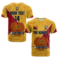 (Custom Text and Number) The Kumuls PNG T Shirt Papua New Guinea Polynesian Dynamic Style LT14 Adult Yellow - Polynesian Pride