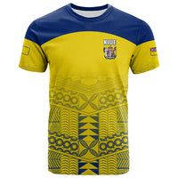 (JACKSON) Niue T Shirt Rock of Polynesia Golden LT13 Golden - Polynesian Pride