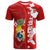 Tonga Unique T Shirt Camouflage with Tongan Pattern LT13 Unisex Red - Polynesian Pride