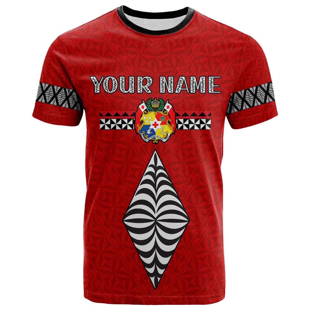 Custom Tonga Polynesian Couple T Shirt Ngatu Valentine Tongan KING and QUEEN LT13 - Polynesian Pride