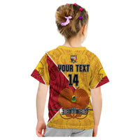 (Custom Text and Number) The Kumuls PNG T Shirt KID Papua New Guinea Polynesian Dynamic Style LT14 - Polynesian Pride