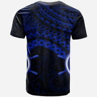 Hawaii Custom T Shirt Waipahu High School Marauders Pirates Polynesian Tribal Pattern Navy Blue LT6 - Polynesian Pride