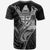 Fiji T Shirt Octopus Style White Color - Polynesian Pride