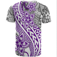 Traditional Polynesian Tribal Tattoo Retro Couple T Shirt Purple LT9 - Polynesian Pride