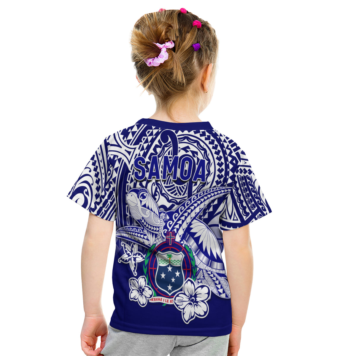 Samoa Polynesian T Shirt Kid Samoan Loved Turtles LT13 - Polynesian Pride