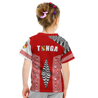 (Custom Personalised) Tonga Rugby T Shirt Kid - Mate Ma'A Tonga LT13 - Polynesian Pride