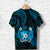 Tonga Pattern T Shirt Always Proud Version Blue LT13 - Polynesian Pride