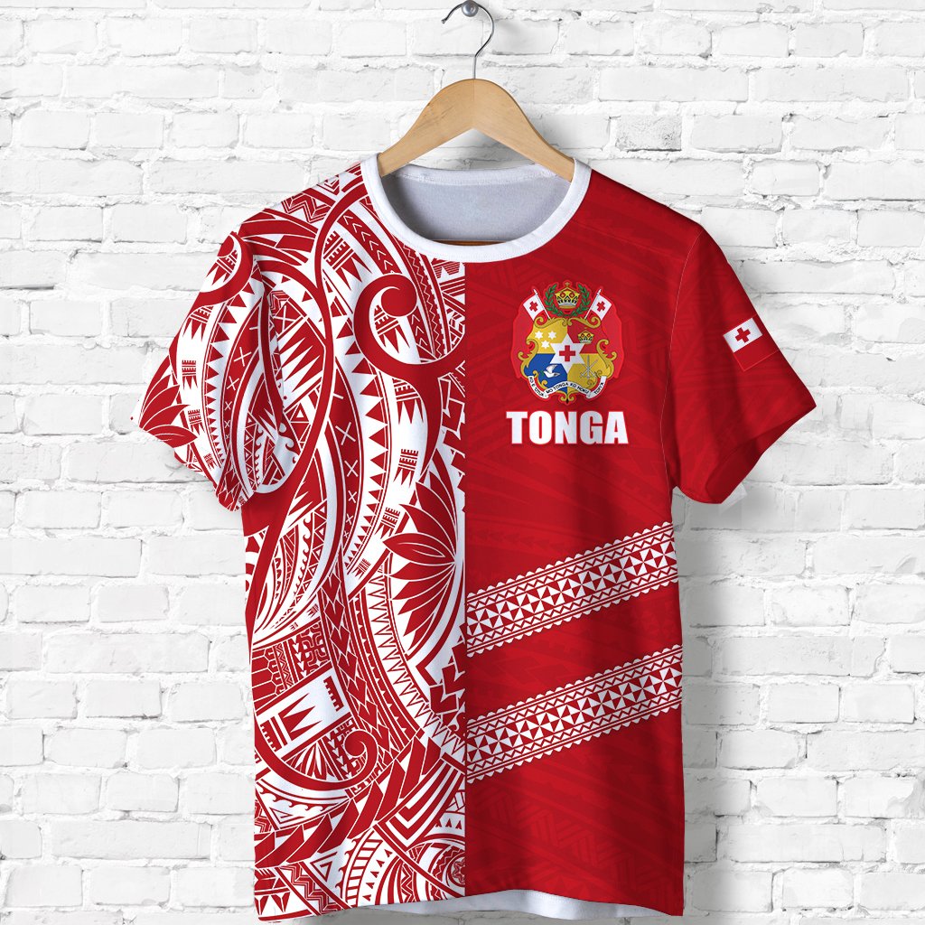Custom Tonga Rugby T Shirt Rustic - Polynesian Pride