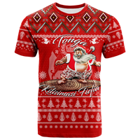 Tonga Christmas Kilisimasi Fiefia Santas Polynesia T Shirt LT2 RED - Polynesian Pride