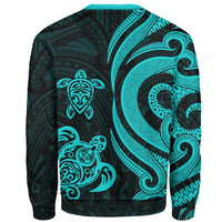 Tahiti Sweater - Turquoise Tentacle Turtle - Polynesian Pride