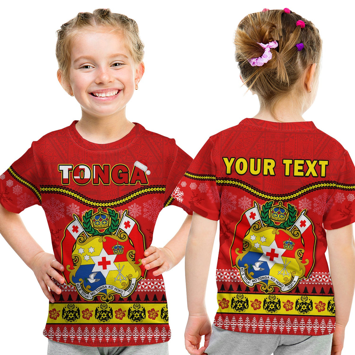 Custom Tonga Christmas T Shirt Tongan Ngatu Kilisimasi Fiefia LT14 - Polynesian Pride